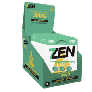 7Zen Hydroxy Enlighten-Mint 30 MG 3 Count Blister Display